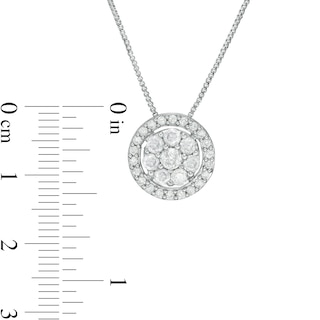 0.69 CT. T.W. Composite Diamond Frame Pendant in 10K Gold|Peoples Jewellers