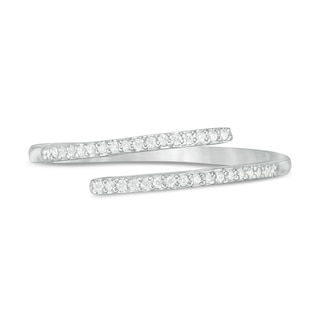 0.085 CT. T.W. Diamond Wrap Ring in Sterling Silver|Peoples Jewellers