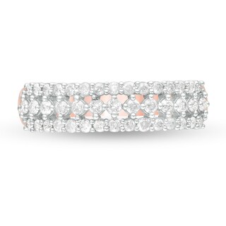 0.45 CT. T.W. Diamond Multi-Row Band in 10K Rose Gold|Peoples Jewellers