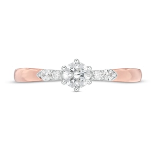 0.29 CT. T.W. Diamond Engagement Ring in 10K Rose Gold|Peoples Jewellers