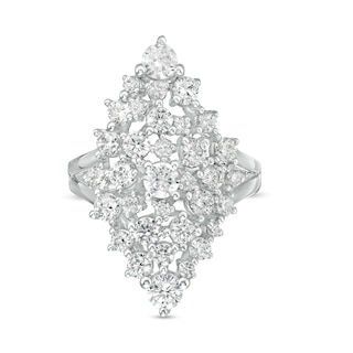 2.00 CT. T.W. Composite Diamond Marquise Ring in 10K White Gold|Peoples Jewellers
