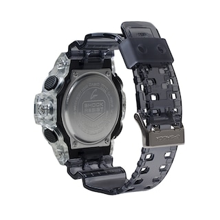 Men's Casio G-Shock Classic Clear Resin Strap Watch with Grey Dial (Model: GA700SK-1A)|Peoples Jewellers