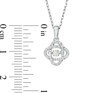 Centre of Me 0.10 CT. T.W. Diamond Orbit Pendant in Sterling Silver|Peoples Jewellers