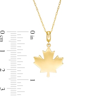 Maple Leaf Pendant in 10K Gold|Peoples Jewellers