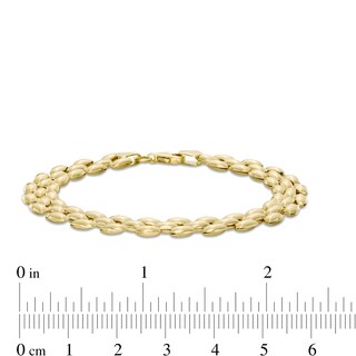 8.05mm Panther Link Chain Bracelet in 10K Gold - 7.25"|Peoples Jewellers