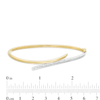 Bypass Slip-On Bangle in 14K Gold - 7.5"|Peoples Jewellers