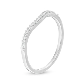 0.085 CT. T.W. Diamond Contour Anniversary Band in 10K Gold|Peoples Jewellers