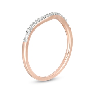 0.085 CT. T.W. Diamond Contour Anniversary Band in 10K Rose Gold|Peoples Jewellers