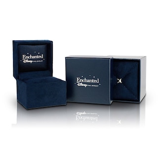 Enchanted Disney Belle 0.18 CT. T.W. Diamond Rose Stud Earrings in Sterling Silver and 10K Gold|Peoples Jewellers