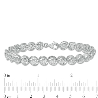 0.50 CT. T.W. Composite Diamond Tennis Bracelet in Sterling Silver - 7.25"|Peoples Jewellers