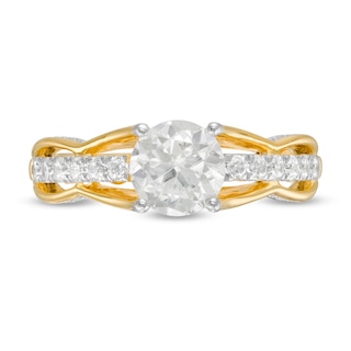 1.45 CT. T.W. Diamond Scallop Edge Engagement Ring in 10K Gold|Peoples Jewellers