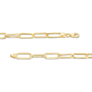 5.5mm Oval Link Chain Necklace in Hollow 10K Gold - 18"|Peoples Jewellers