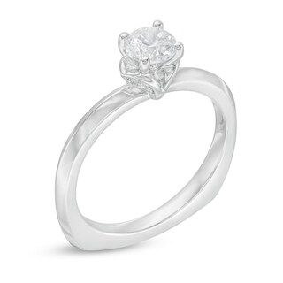 Kleinfeld® 0.48 CT. T.W. Solitaire Diamond Engagement Ring in 14K White Gold|Peoples Jewellers