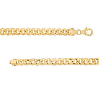 5.7mm Cuban Curb Chain Necklace in Hollow 10K Gold - 20"|Peoples Jewellers