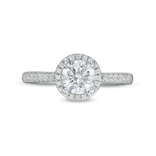 1.25 CT. T.W. Certified Canadian Diamond Frame Engagement Ring in 14K White Gold (I/I1)|Peoples Jewellers