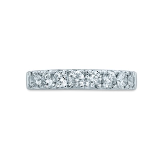 0.95 CT. T.W. Diamond Nine Stone Anniversary Band in 14K White Gold|Peoples Jewellers