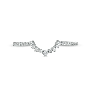 0.145 CT. T.W. Diamond Tiara Contour Anniversary Band in 10K Gold|Peoples Jewellers