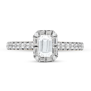 0.75 CT. T.W. Emerald-Cut Diamond Frame Engagement Ring in 10K Gold (I/I1)|Peoples Jewellers