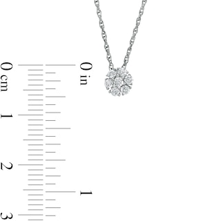 0.20 CT. T.W. Composite Diamond Flower Pendant in 10K Gold|Peoples Jewellers