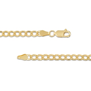 3.5mm Curb Chain Necklace in Hollow 10K Gold – 22"|Peoples Jewellers