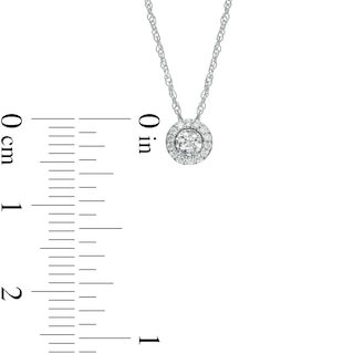0.08 CT. T.W. Diamond Frame Pendant in Sterling Silver|Peoples Jewellers