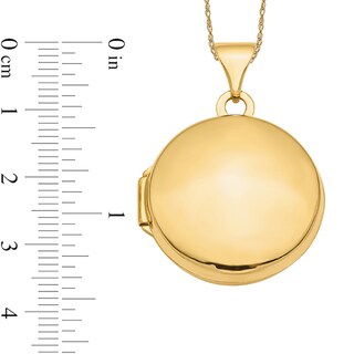16.0mm Round Locket in 14K Gold|Peoples Jewellers