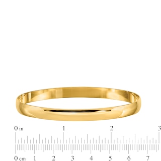6.0mm Slip-On Bangle in Solid 14K Gold - 7.5"|Peoples Jewellers