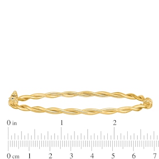 2.9mm Twist Bangle in 14K Gold|Peoples Jewellers