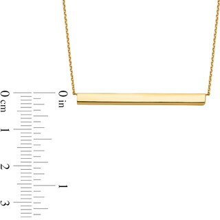 Three-Dimensional Bar Necklace in 14K Gold|Peoples Jewellers