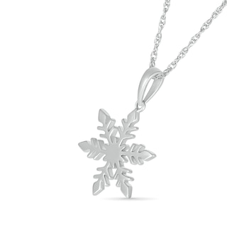 Snowflake Pendant in 10K White Gold|Peoples Jewellers