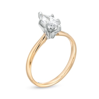 1.00 CT. Certified Marquise Diamond Solitaire Engagement Ring in 14K Gold (I/I1)|Peoples Jewellers