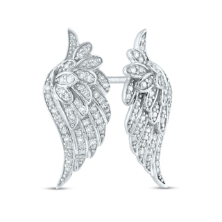 0.25 CT. T.W. Diamond Angel Wings Stud Earrings in 14K Gold|Peoples Jewellers