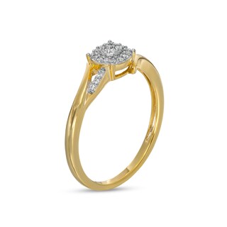0.10 CT. T.W. Composite Diamond Bypass Promise Ring in 10K Gold|Peoples Jewellers