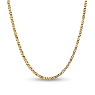 3.7mm Franco Snake Chain Necklace in Hollow 14K Gold