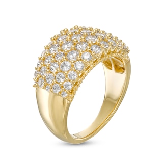 1.95 CT. T.W. Certified Lab-Created Diamond Multi-Row Ring in 14K Gold (F/SI2)|Peoples Jewellers