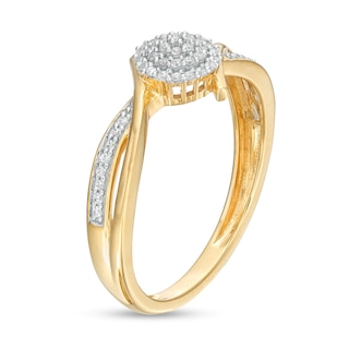 1/15 CT. T.W. Multi-Diamond Promise Ring in 10K Gold