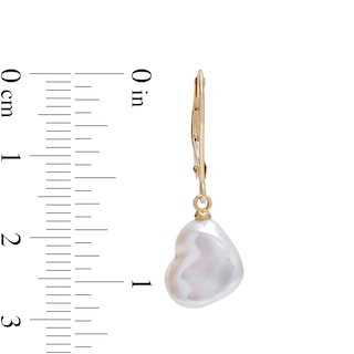 Freshwater Cultured Pearl Drop Earrings in 10K Gold|Peoples Jewellers