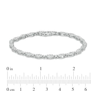 2.00 CT. T.W. Marquise Multi-Diamond Line Bracelet in 10K White Gold - 7.25"|Peoples Jewellers