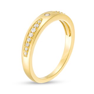 0.15 CT. T.W. Diamond Point Band in 10K Gold|Peoples Jewellers