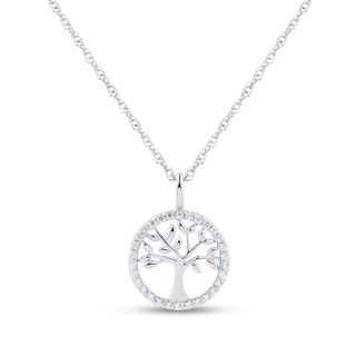 0.10 CT. T.W. Diamond Family Tree Pendant in 10K Gold|Peoples Jewellers
