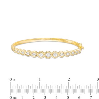 1.25 CT. T.W. Journey Diamond Cascading Bangle in 10K Gold|Peoples Jewellers