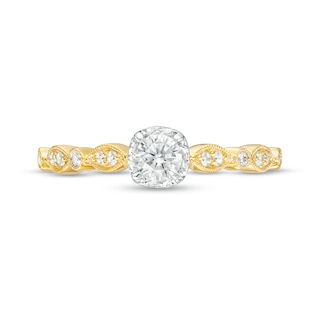 0.33 CT. T.W. Diamond Art Deco Vintage-Style Engagement Ring in 10K Gold|Peoples Jewellers