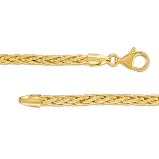 Men's 3.5mm Wheat Chain Necklace in Hollow 14K Gold - 22"|Peoples Jewellers