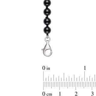 Onyx Graduating Strand Necklace with Sterling Silver Clasp|Peoples Jewellers