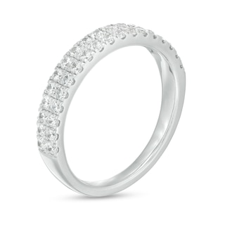 0.60 CT. T.W. Diamond Double Row Anniversary Band in 10K White Gold|Peoples Jewellers