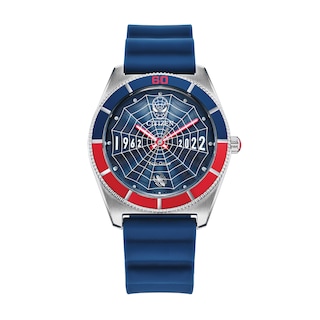 Men's Limited Edition Citizen Eco-Drive® ©MARVEL Spider-Man Blue Rubber Strap Watch and Box Set (Model: AW2050-49W)|Peoples Jewellers