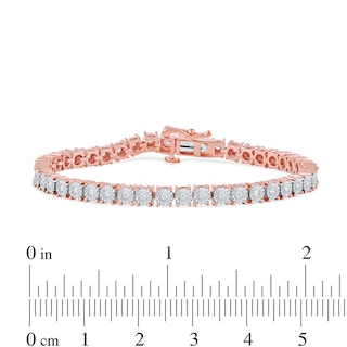 0.50 CT. T.W. Diamond Tennis Bracelet in 14K Rose Gold - 6.5"|Peoples Jewellers