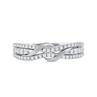 0.33 CT. T.W. Diamond Double Wrapped Wave Ring in 10K Gold|Peoples Jewellers