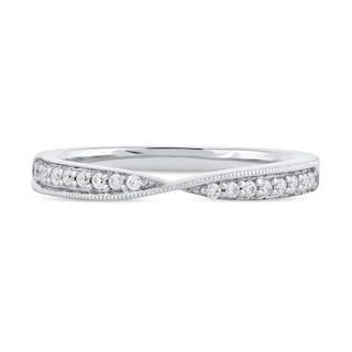 0.13 CT. T.W. Diamond Crossover Ring in 10K Gold|Peoples Jewellers