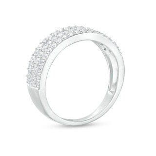 0.45 CT. T.W. Diamond Triple Row Band in 10K Gold|Peoples Jewellers
